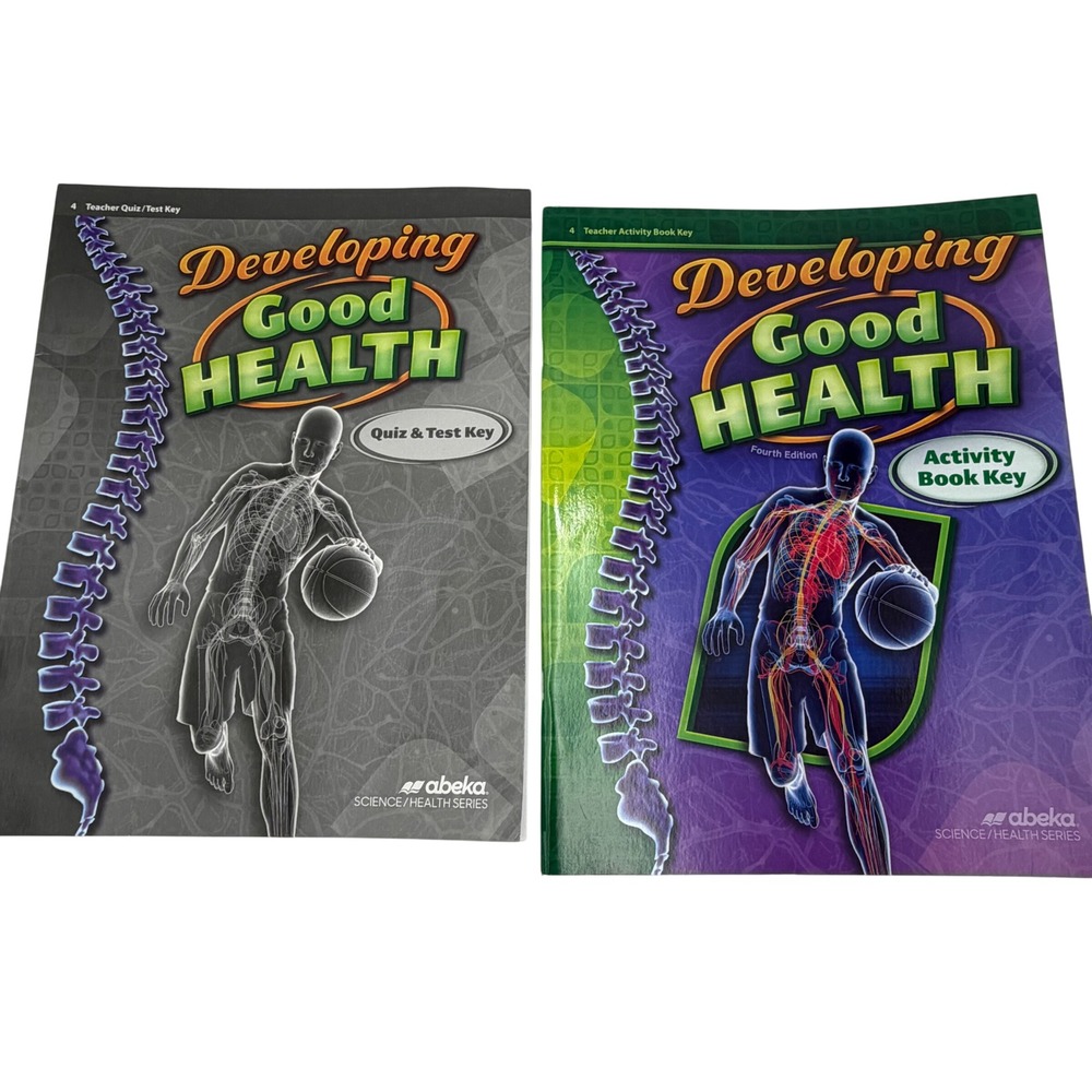 Abeka Developing Good Health 4th Grade 4 Quiz Test & Activity Book Keys 4th Ed